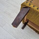 1960s, Danish lounge chair, green furniture velour, original condition.