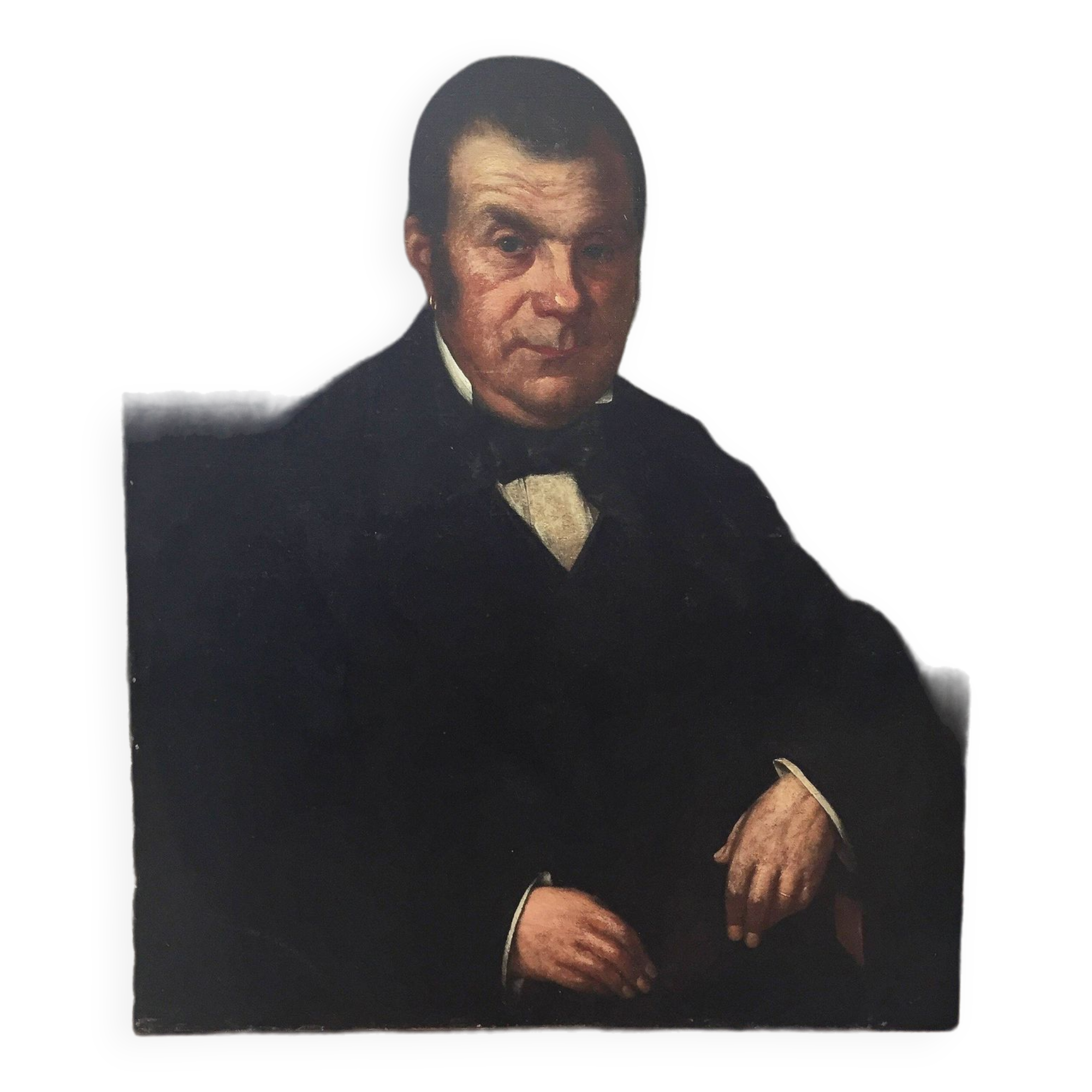 Oil canvas portrait of a man