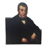 Oil canvas portrait of a man