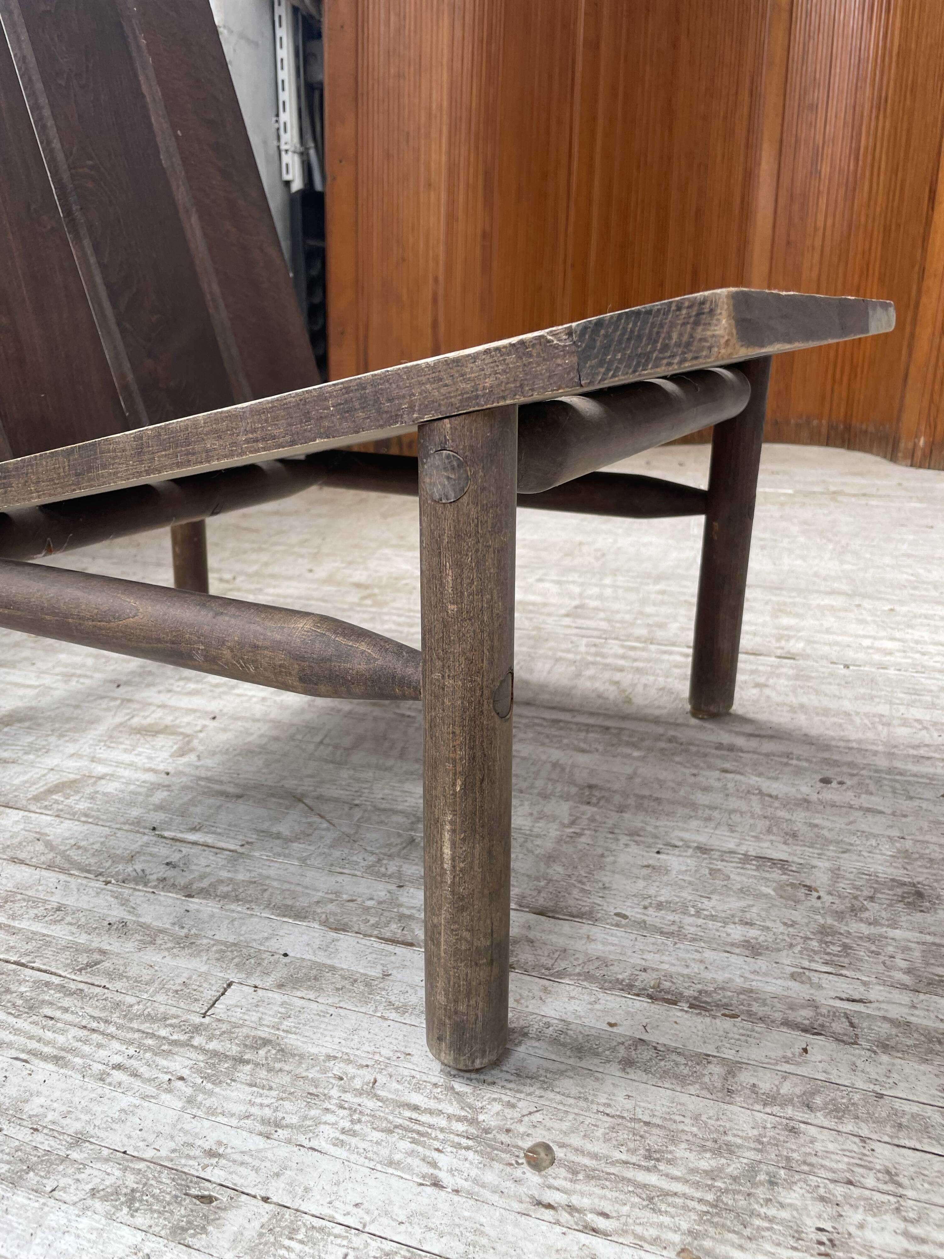 Modernist oak armchair