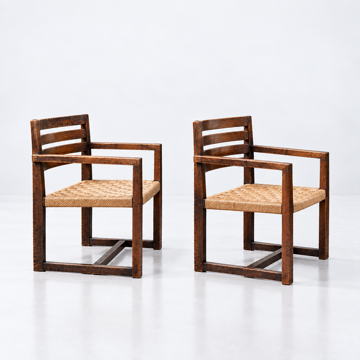 Modernist vintage armchairs (2 available)