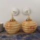 Pair of Art Deco globe wall lights