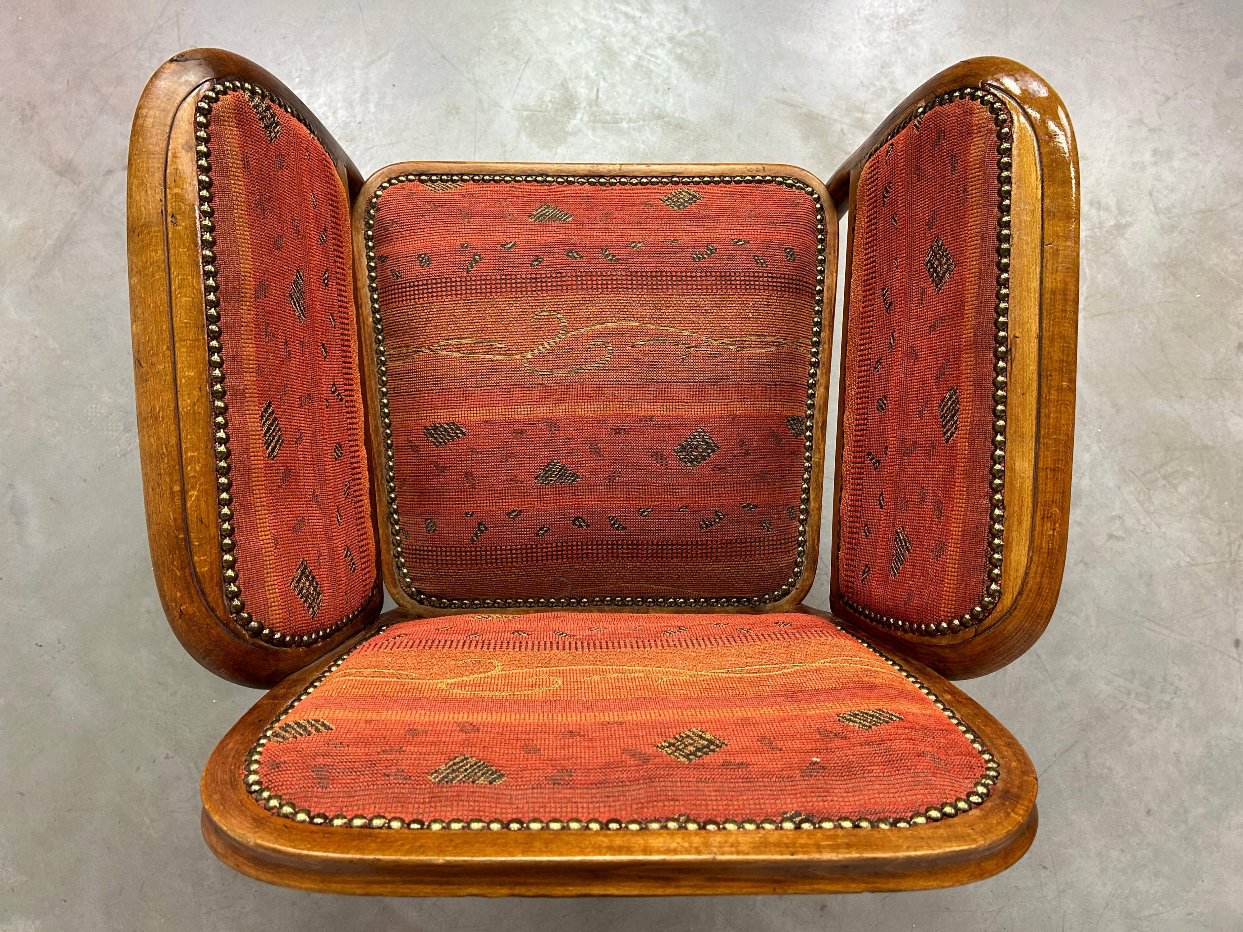 Secession office chair attributed to Marcel Kammerer for Thonet.