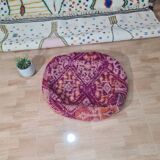 Pouf berbère bohemian fait main 60 X 60 X 25 CM