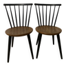 50s chairs. Solid wood / black