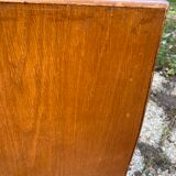 Rattan chest of drawers and vintage wood
