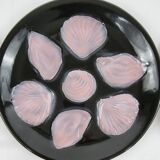 6 assiettes à huîtres 1950/60 style Majolique