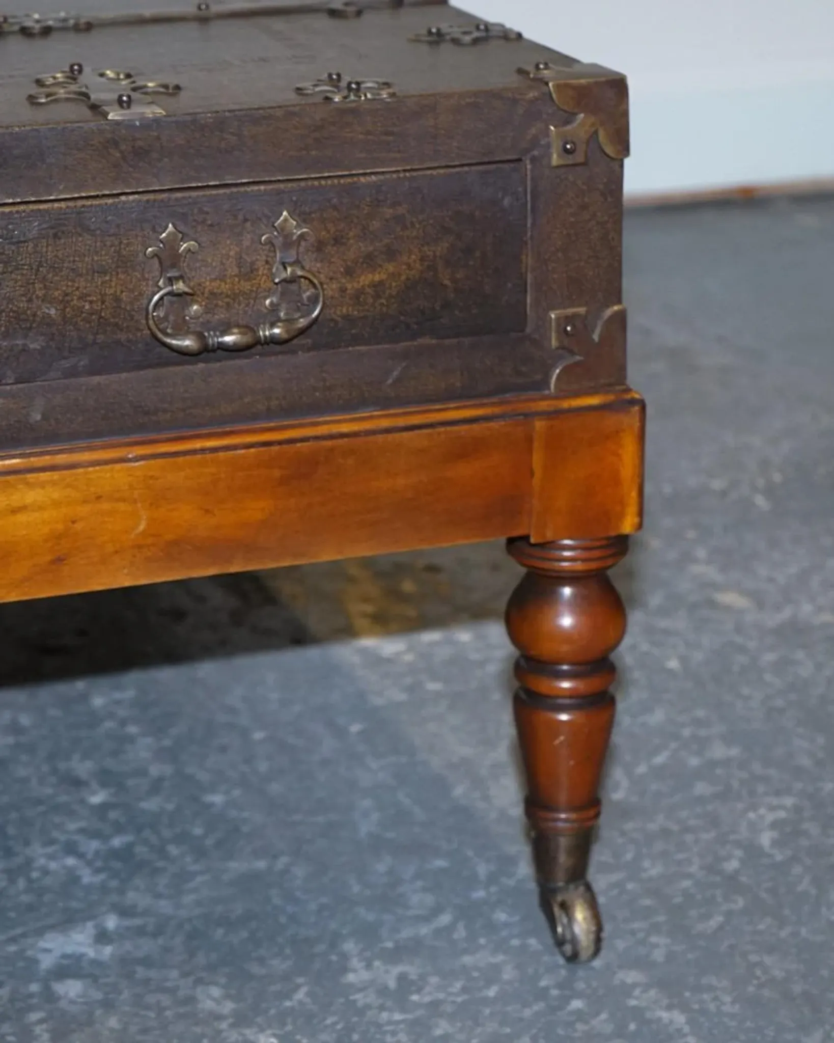 Large Coffee Table with Drawers on Both Sides by Theodore Alexander