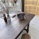 Solid oak table 1900 drapery style XL 280cm with extensions