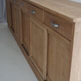 Old large pharmacy cabinet - profession / solid oak