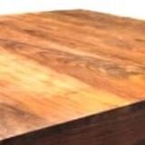 Table basse en bois, table ethnique