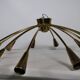 Gold Sputnik Spider 1950s 1960s Ceiling Lamp
