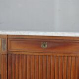 Console to Louis XVI style mahogany scrapers