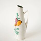 Ceramic vase, floral patterns, made in Germany, 1970.