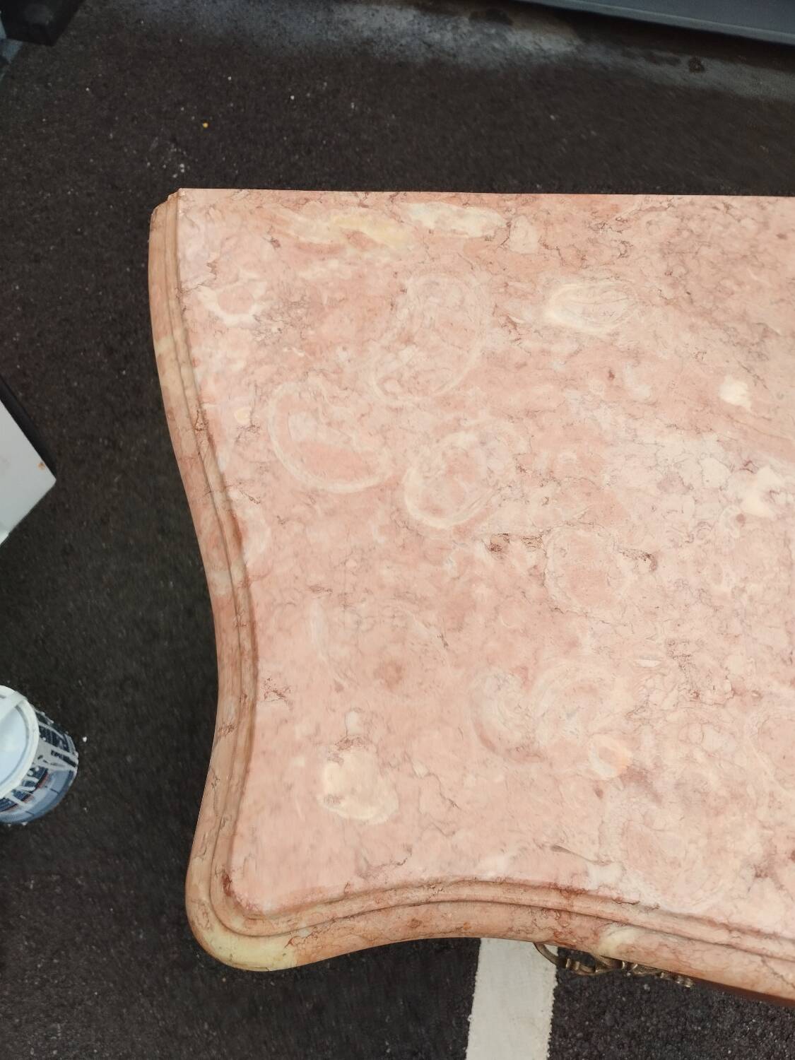 Old louis xv style marquetry chest of drawers