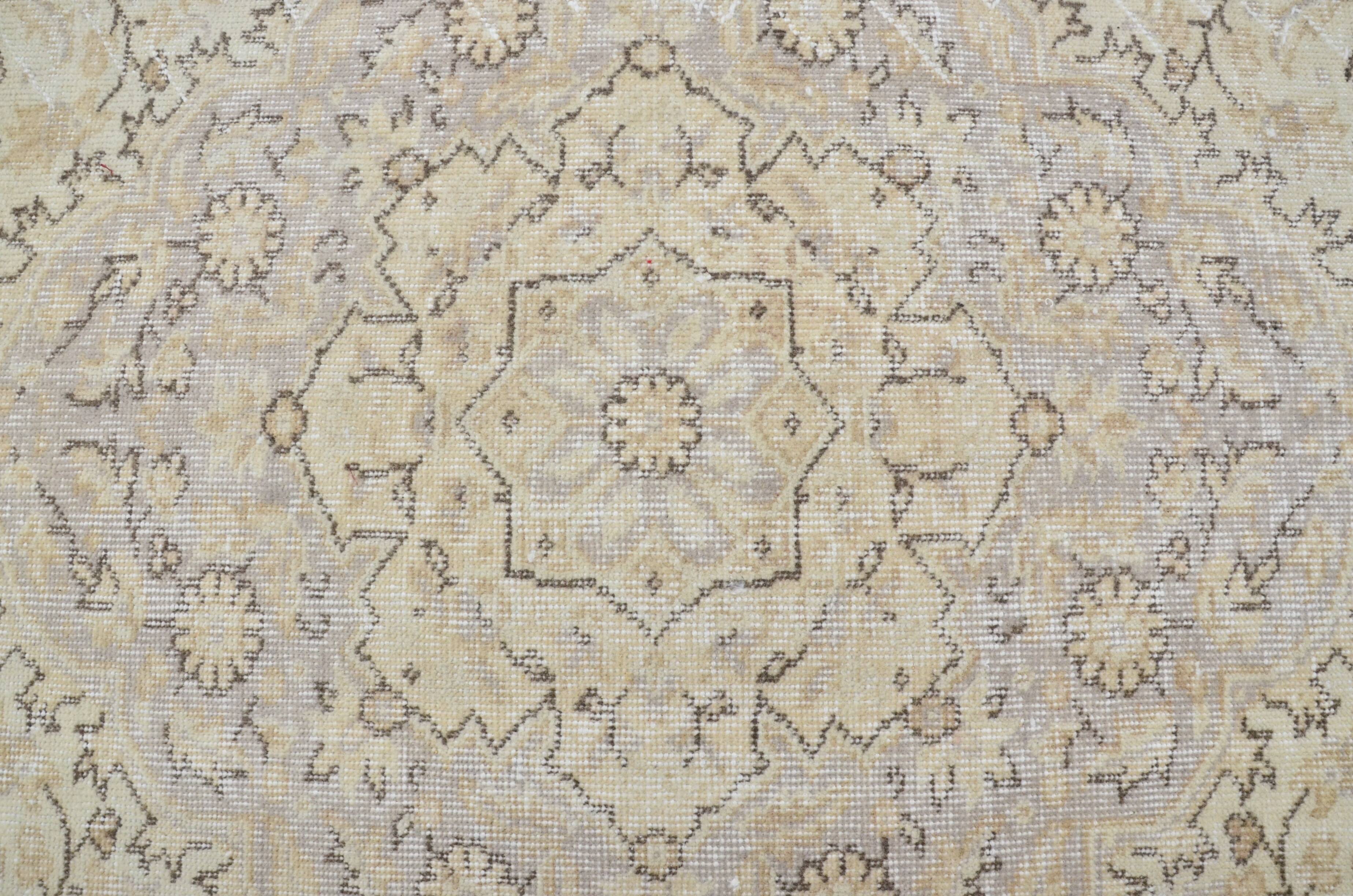 Beige & Brown Turkish Area Carpet sku 3243