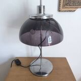 Space age mushroom lamp smoked plexiglass