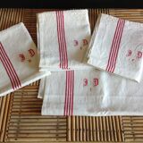 4 linen tea towels