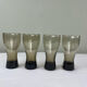 Vintage smoked glass cup