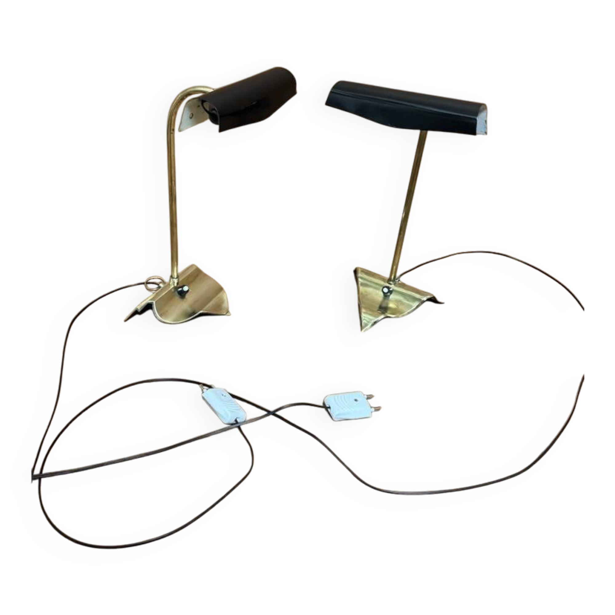 1950s pair of wall lamps