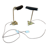 1950s pair of wall lamps