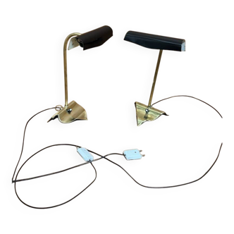 1950s pair of wall lamps