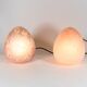 80's vintage light purple glass egg lamp