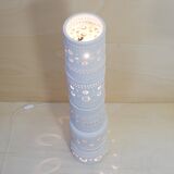 Georges Pelletier, totem floor lamp in white earth.
