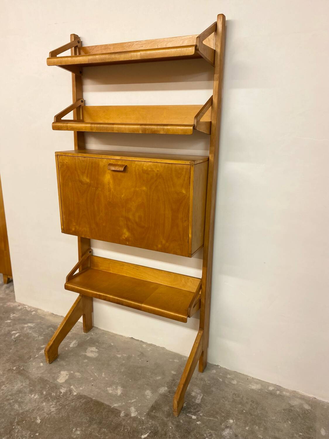 Mid-Century Wall Cabinet bookcase secretary by Cees Braakman for Pastoe