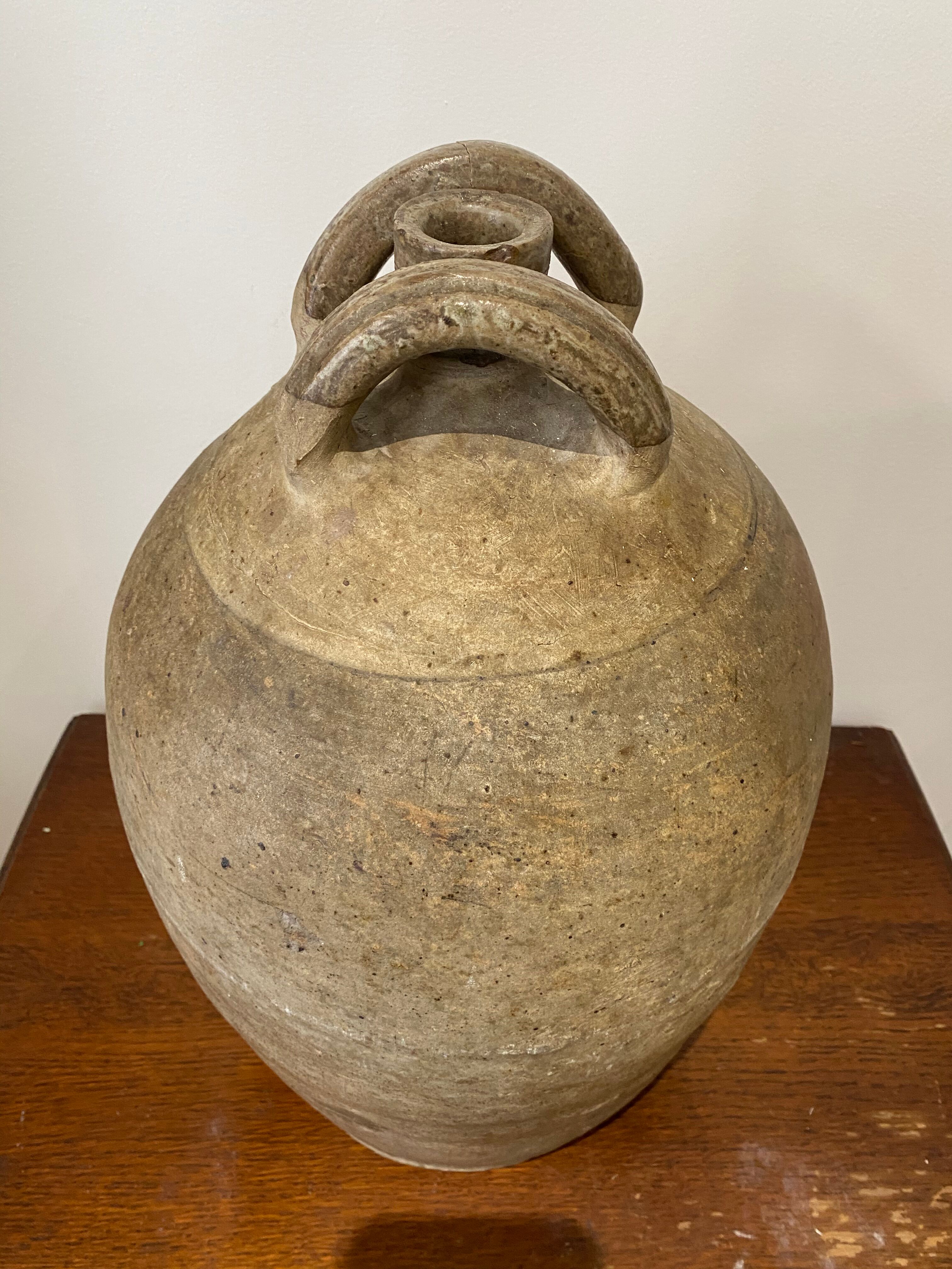 Old terracotta jar