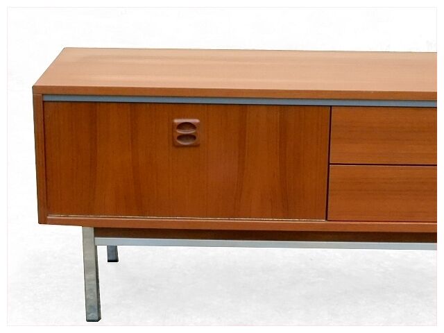 Enfilade furniture low tv hi design in teak 1980s