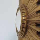 Golden Sun witch miror 60s 70s 30x30cm