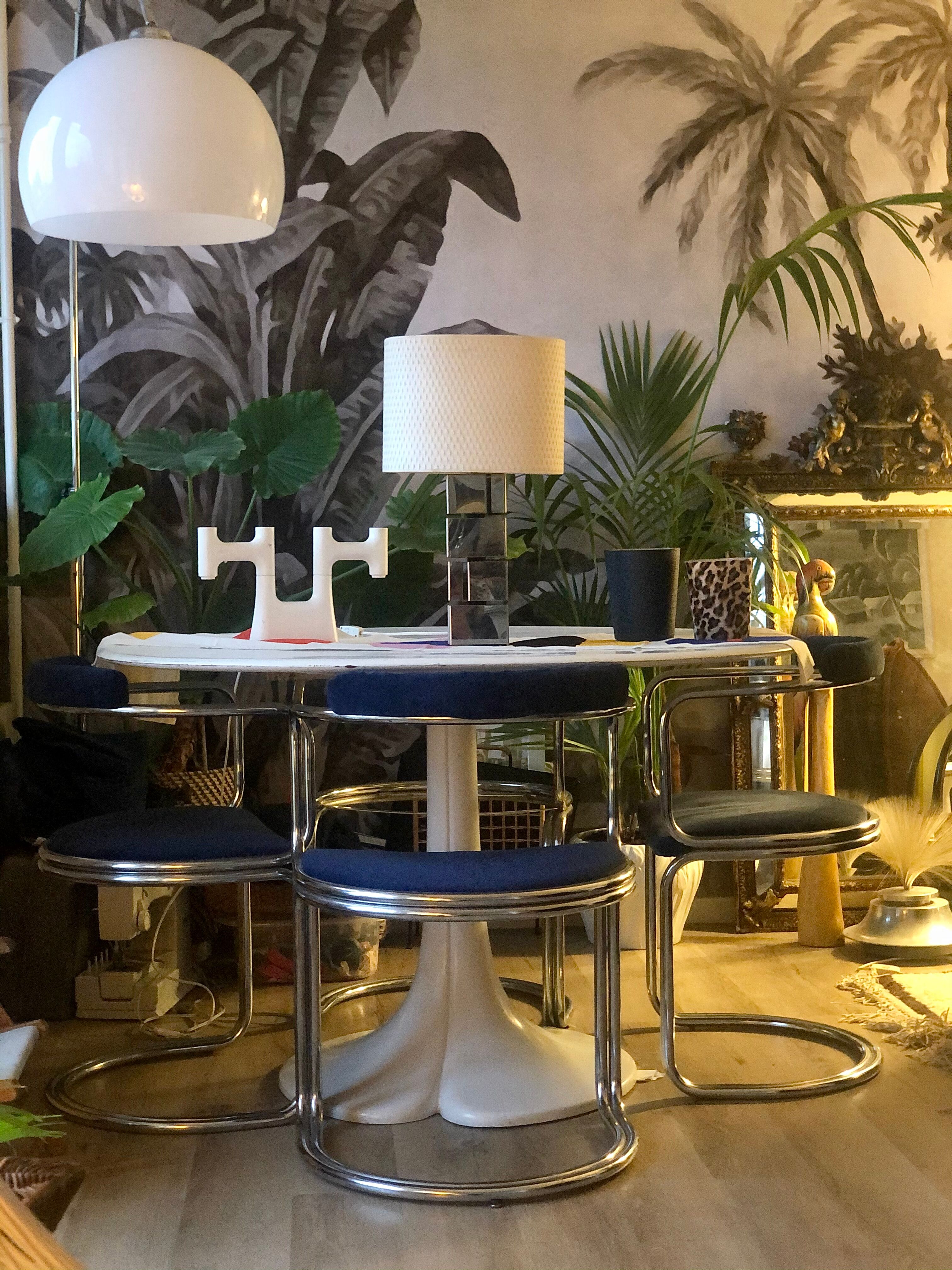 Modernist cubist Building table lamp by Curtis Jere