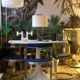 Modernist cubist Building table lamp by Curtis Jere