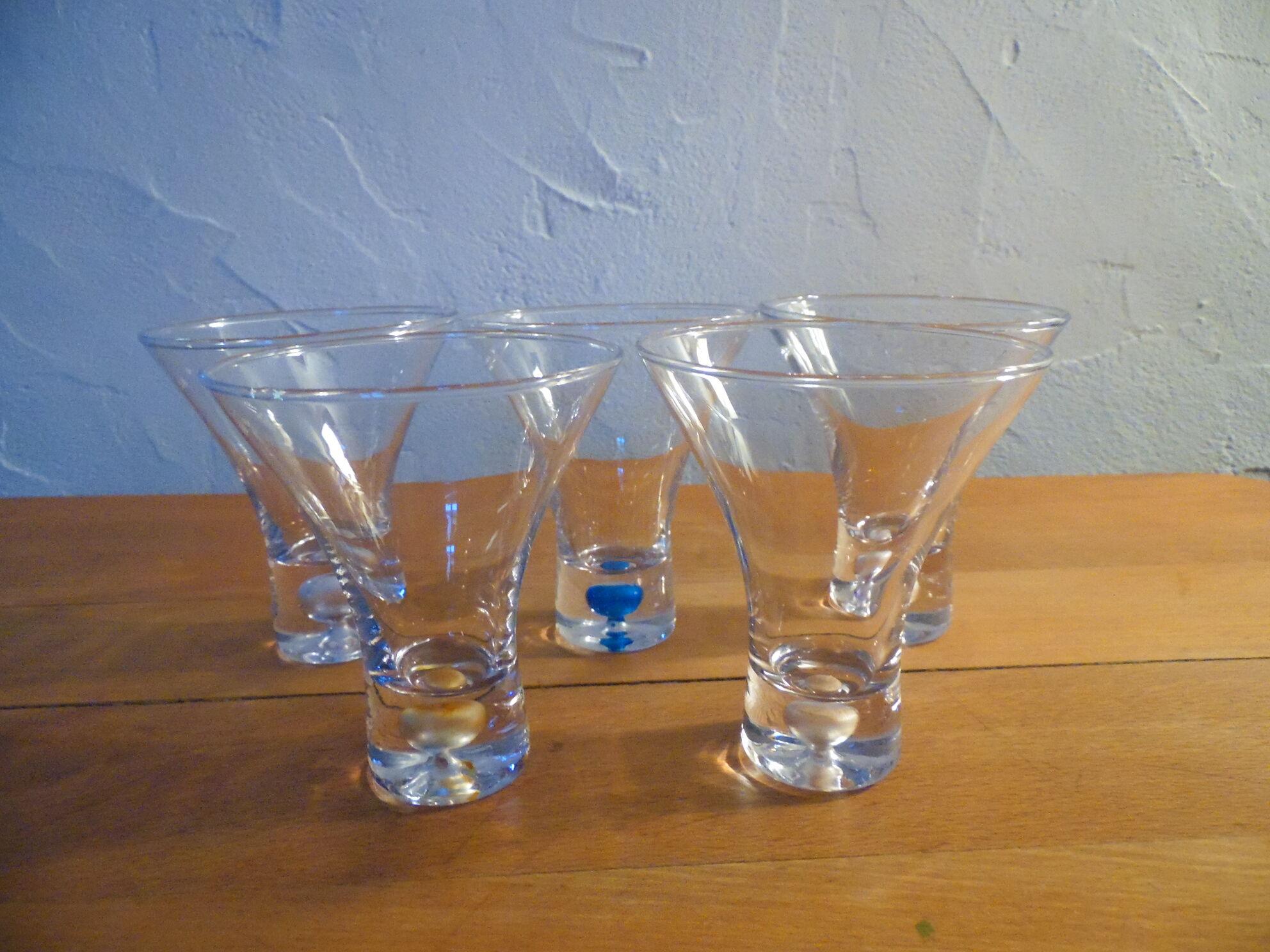 Set of 5 cocktail glasses