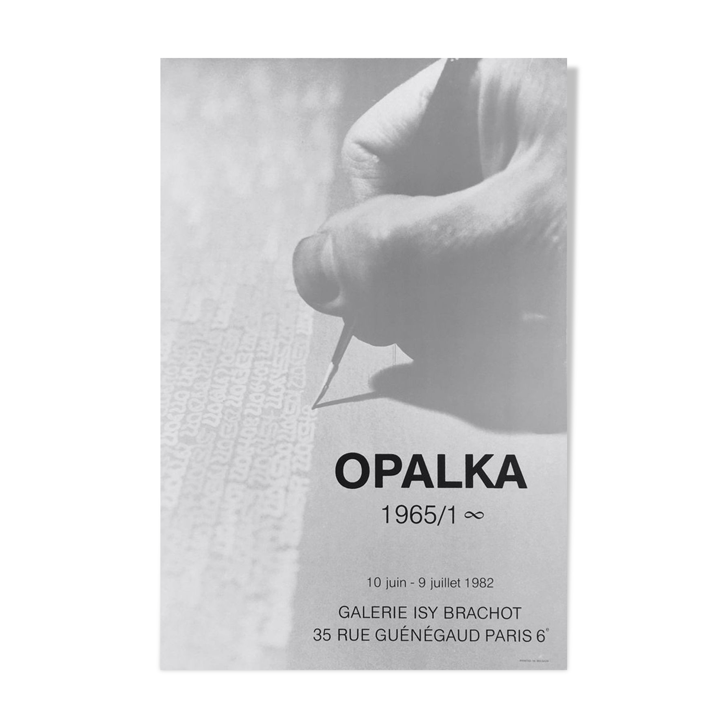 Roman Opalka shows Isy Brachot 1982