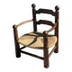 Fauteuil bas paillé