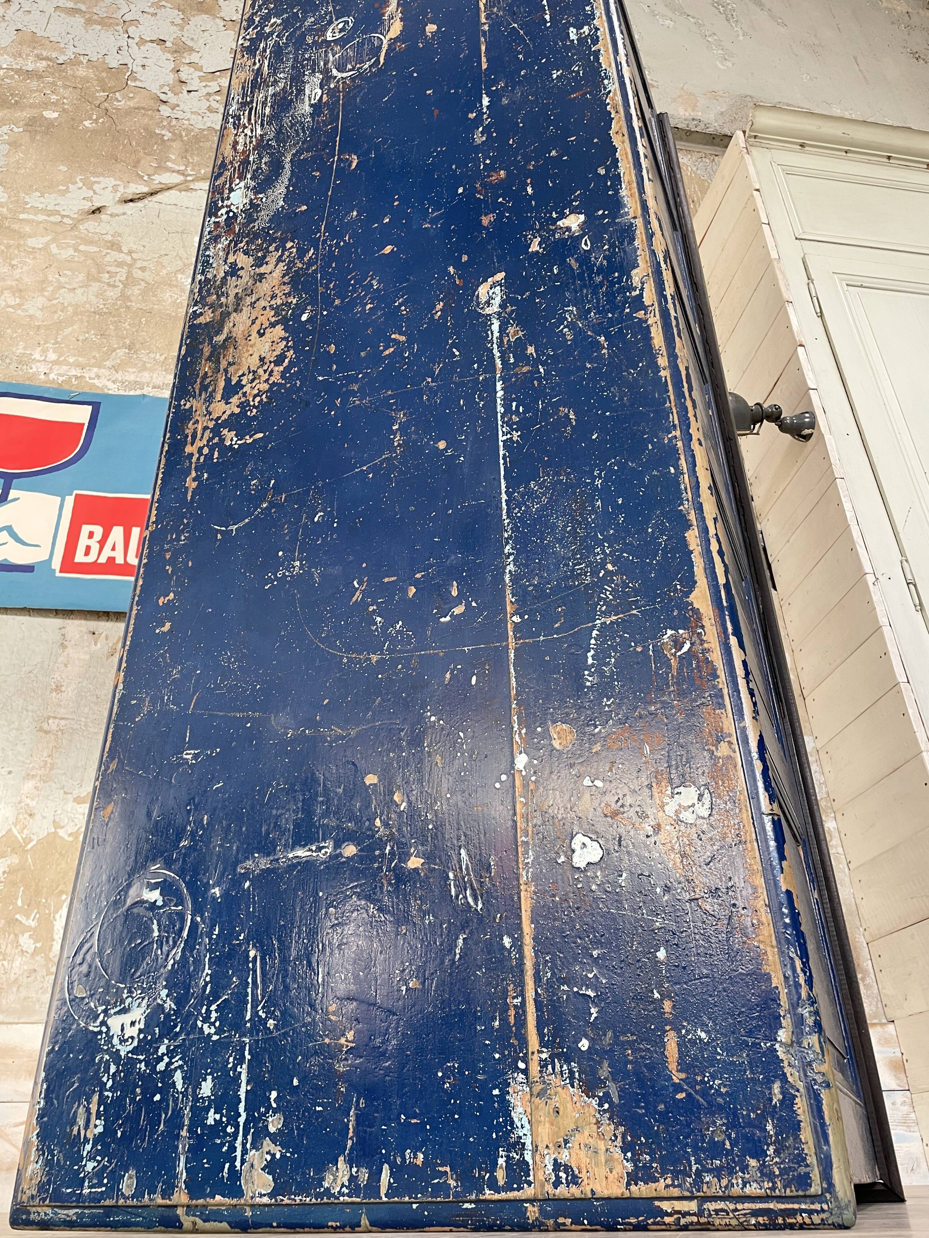 Commercial bank weathered wood panel.