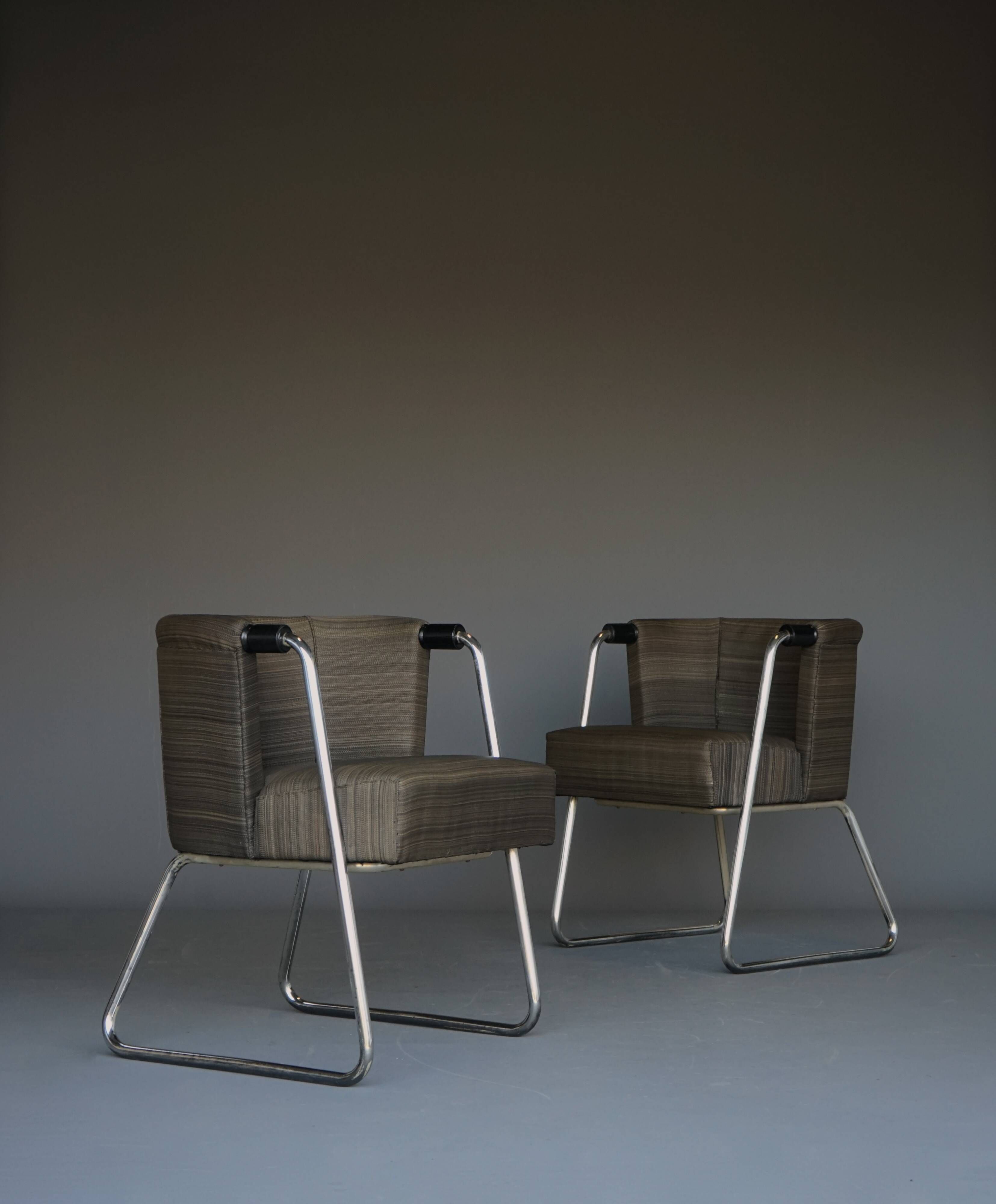 Modernist Tubular Armchairs from Artifort, 1930s
