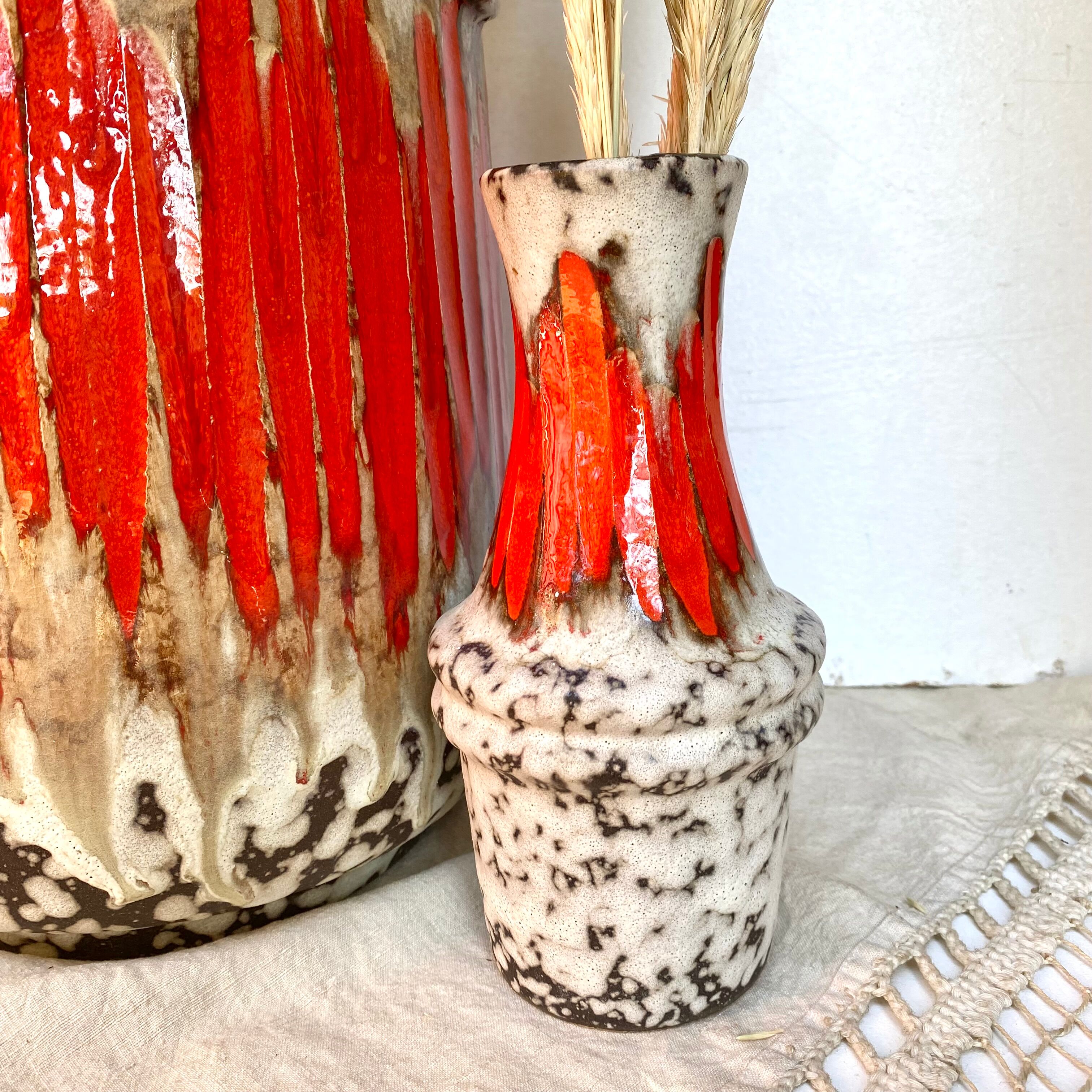 Vintage Schleurih ceramik Fat Lava vase