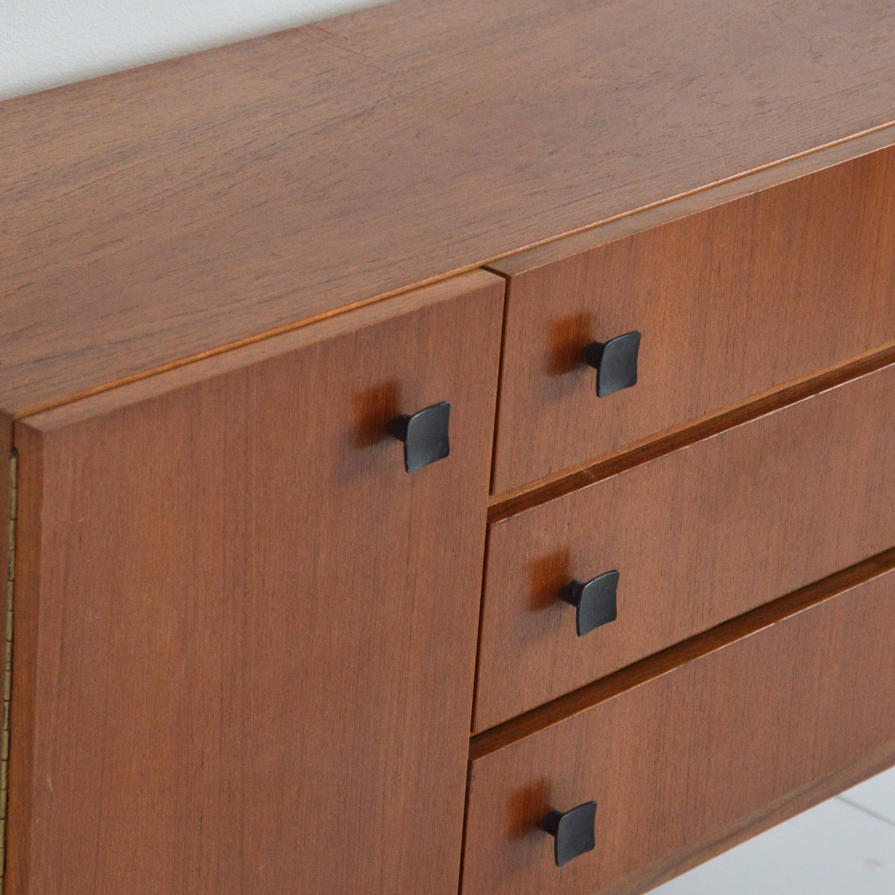 Small sideboard / 1960s vintage Scandinavian chest of drawers