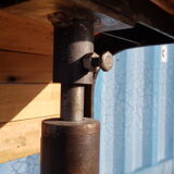 Bar stool design cast iron and wood