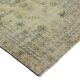 Vintage Turkish Medallion Rug Beige Green 265 x 168 cm