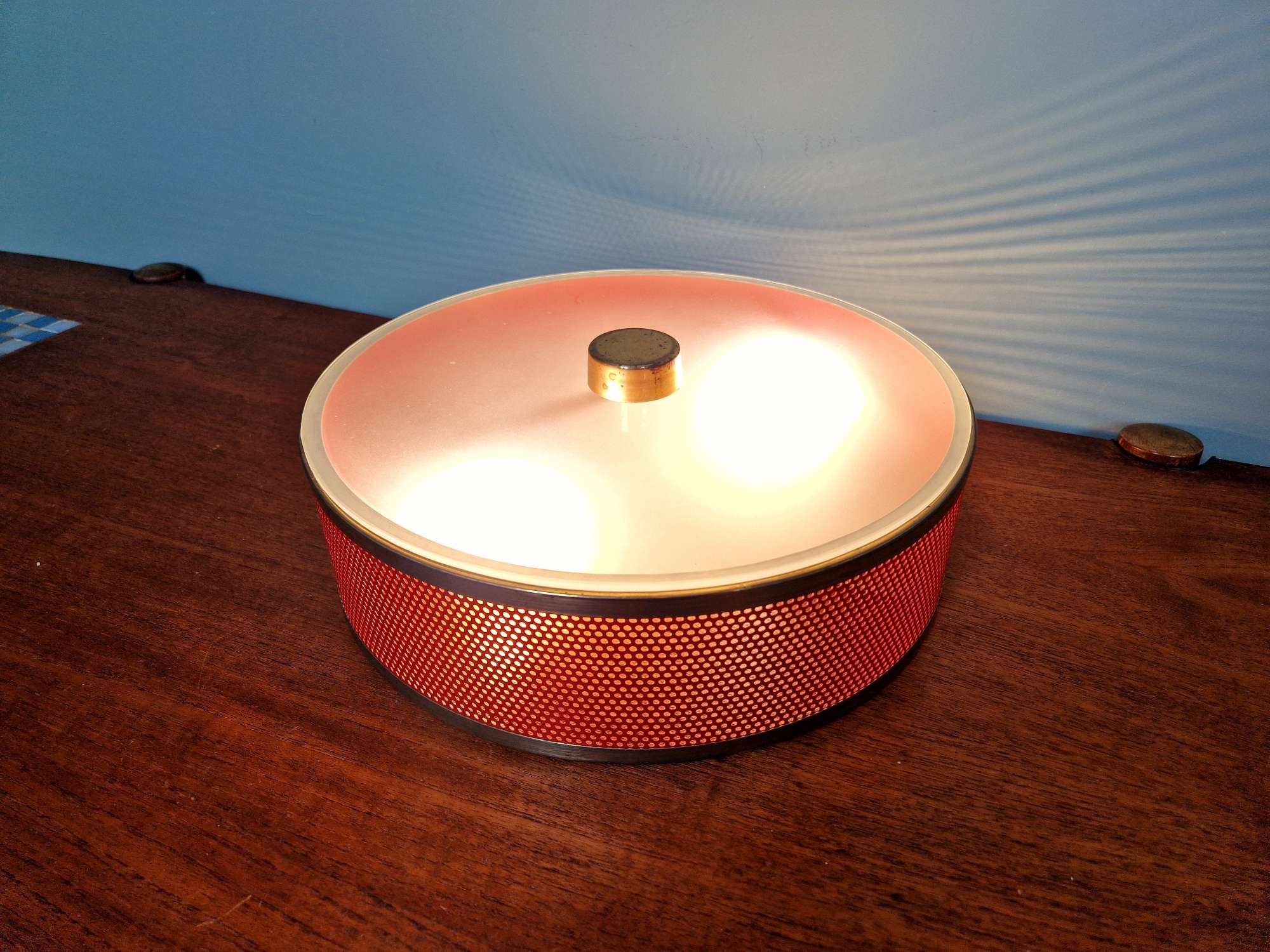 Ceiling light porthole, Lunel (France), 1950s