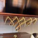 Art Deco Sideboard in Macassar Ebony and Brass, Paris, 1930s