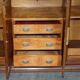 Art Deco walnut burr sideboard with drawers and bar.