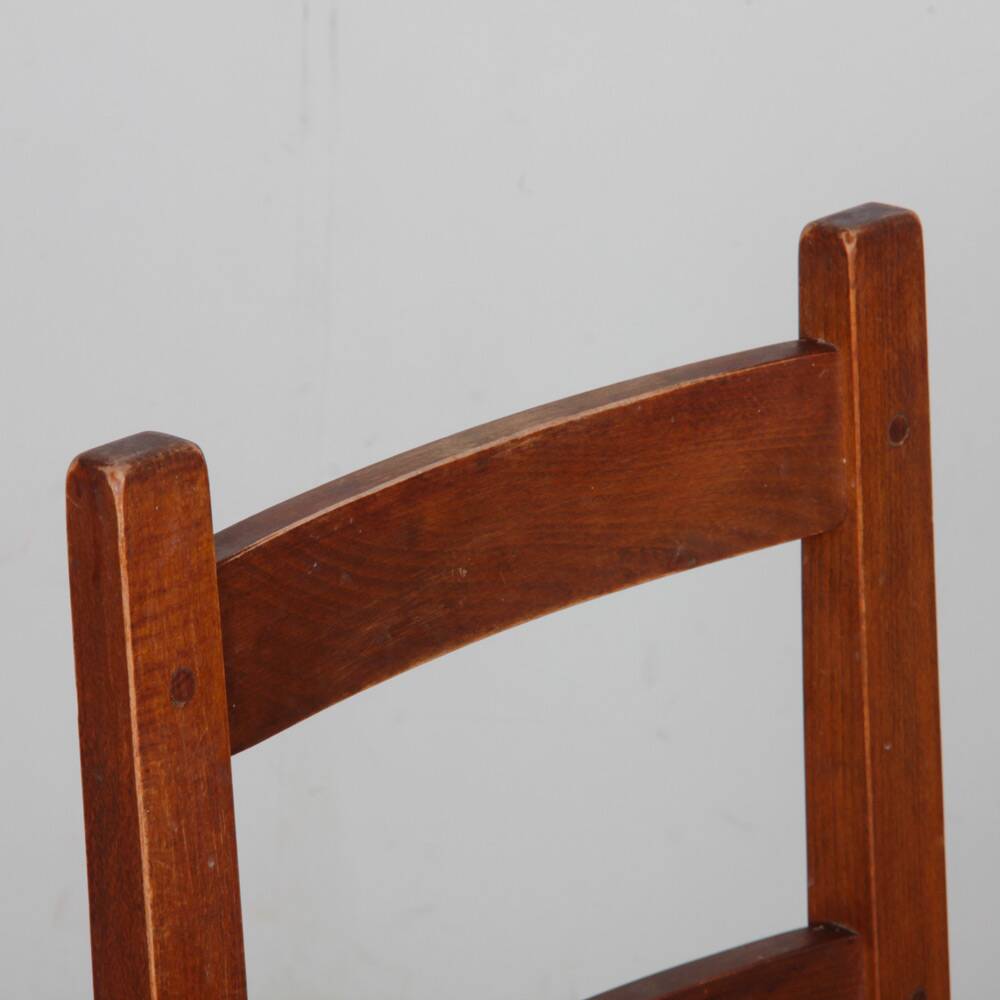 Set of 4 wooden chairs from the 1960s