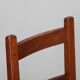 Suite de 4 chaises en bois des années 1960