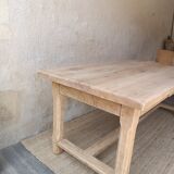 Solid wood farmhouse table