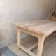 Solid wood farmhouse table